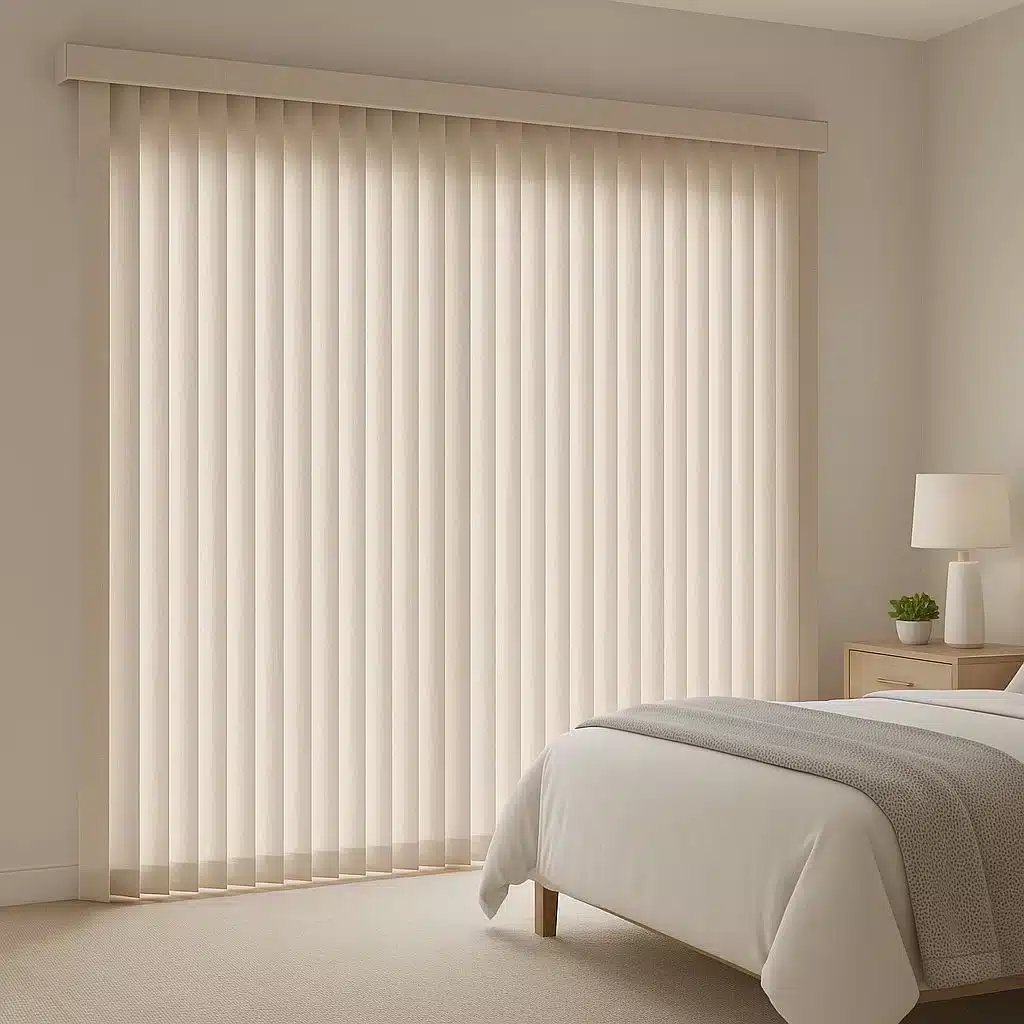 Fabric Vertical Blinds for Dubai homes that need shade without bulk