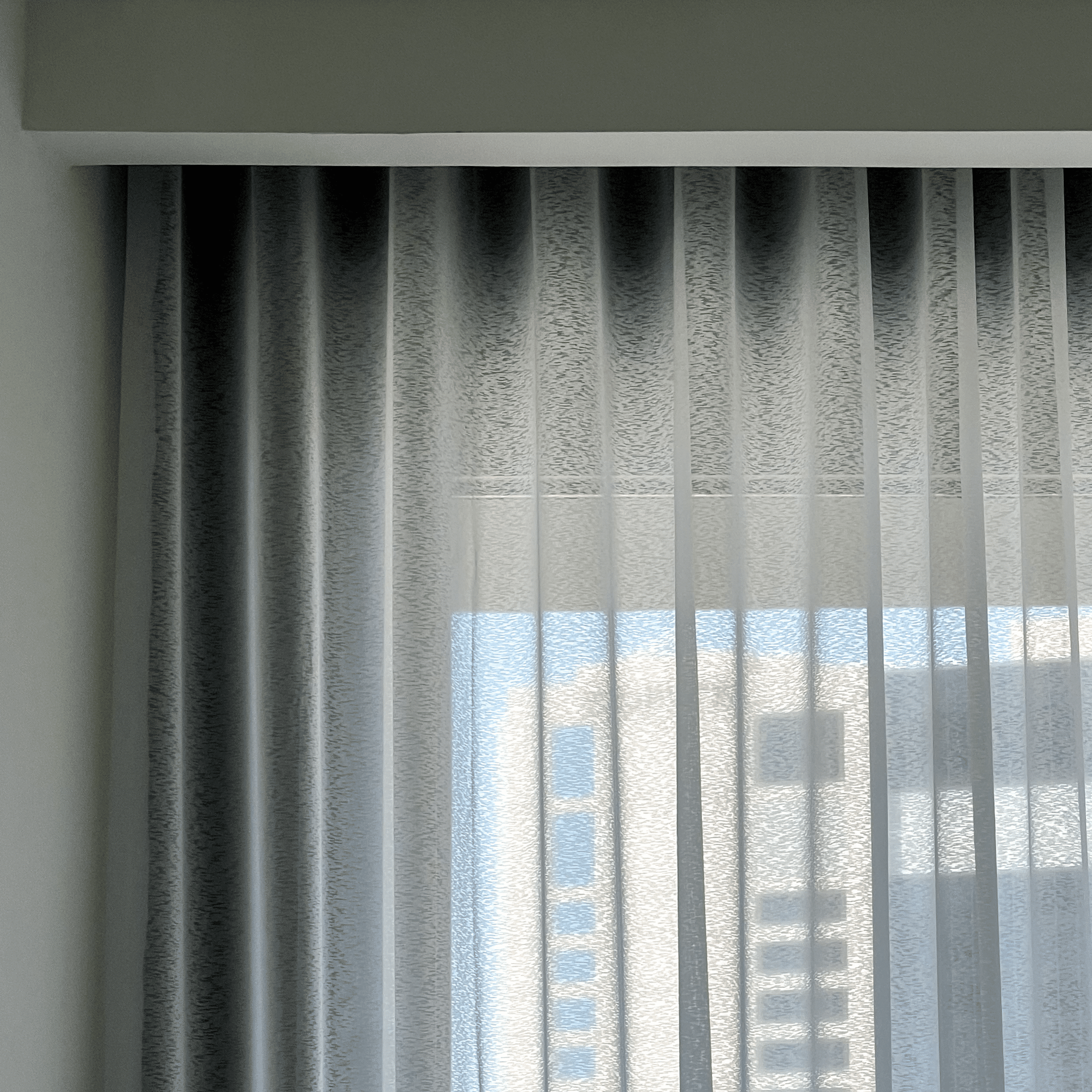 Wave Style Sheer without track