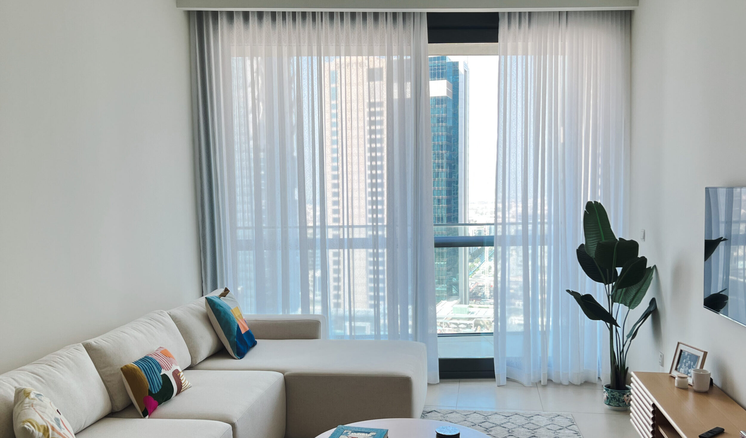 custom made living room curtains dubai