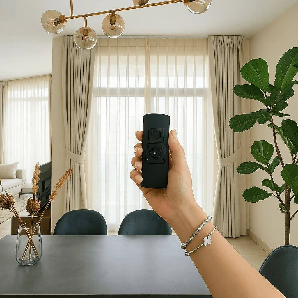 Motorized Curtains – Comfort, Control, and Clean Design for UAE Homes